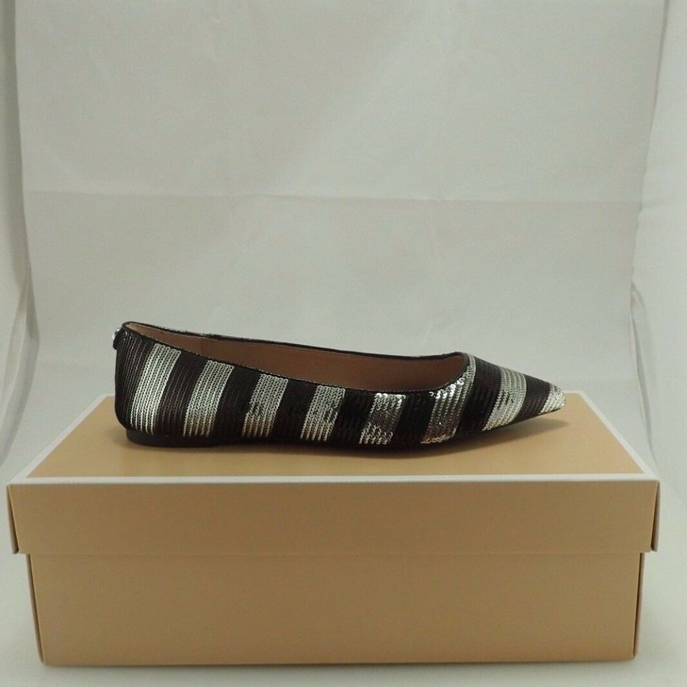 NIB MICHAEL KORS 40R6ARFP1D ARIANNA SEQUIN FLATS